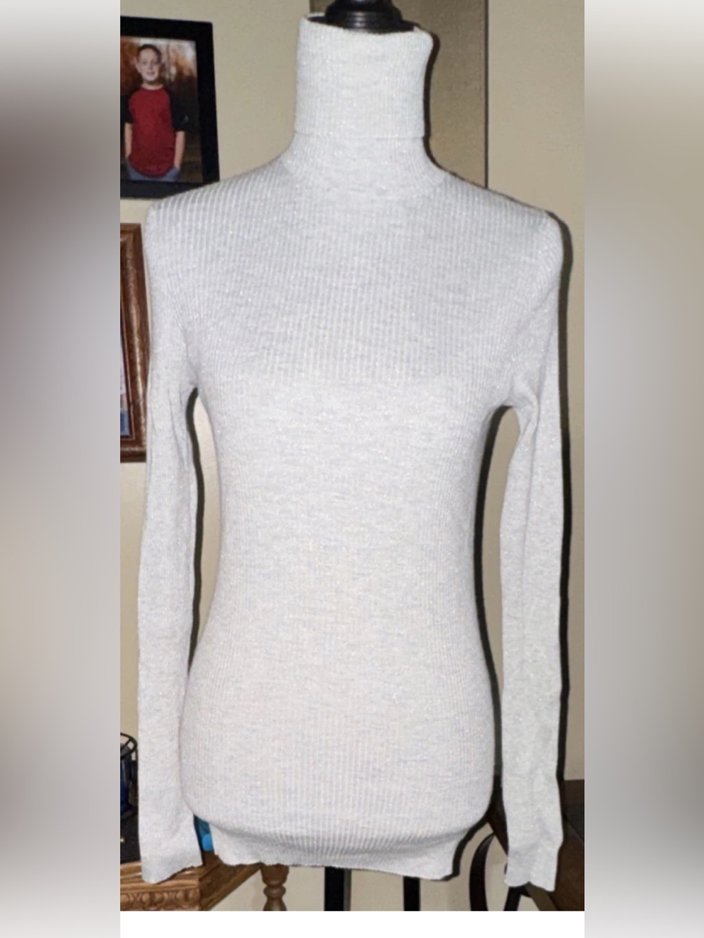 Brunello Cucinelli Silvery Lightweight Slim-Fit Cashmere Ribbed Turtleneck
